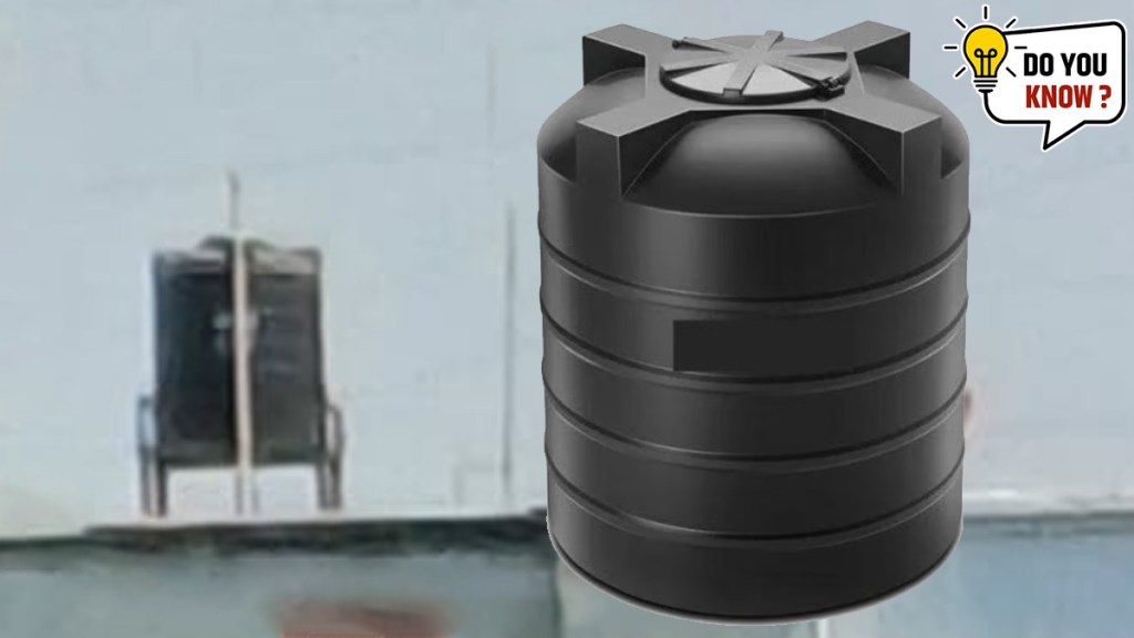 why water tanks are black in colour