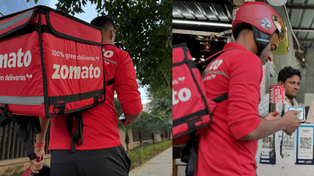 Zomato CEO Deepinder Goyal turned delivery boy with his wife Gia Goyal see viral photos