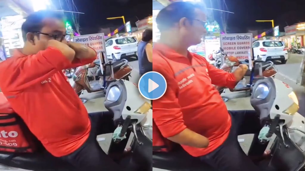 Viral video of disabled Zomato delivery agent riding a bike to deliver food viral on internet