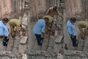 Damage to ancient steps at Banganga Mumbai news