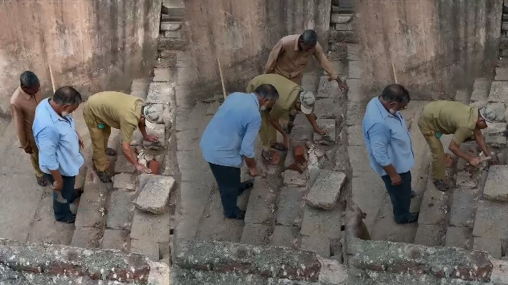 Damage to ancient steps at Banganga Mumbai news