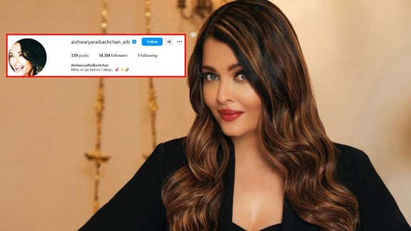 Aishwarya Rai Bachchan follows only one person on instagram