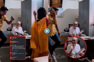 Aishwarya avinash narkar in front of old father reaction viral