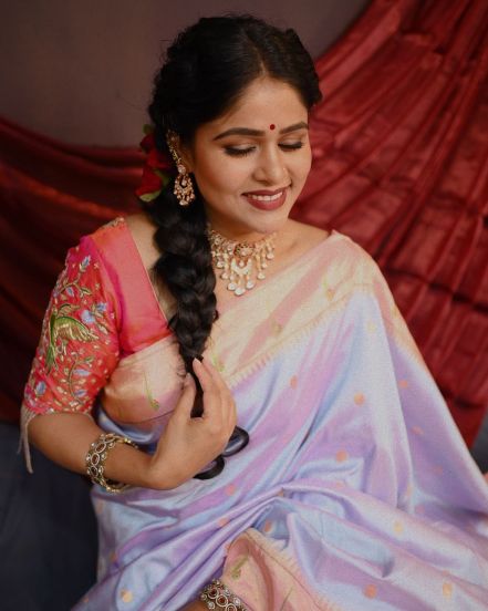 Akshaya Deodhar Paithani Saree Look