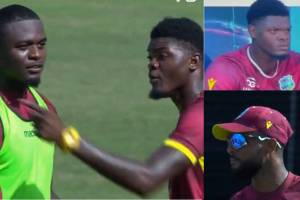 Alzarri Joseph Got Angry on West Indies Captain Shai Hope on Field Setting and Leaves the Ground in Live Match of WI vs ENG Watch Video