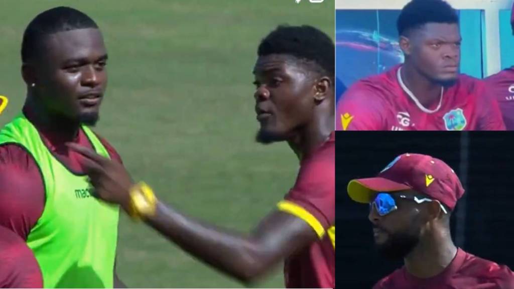 Alzarri Joseph Got Angry on West Indies Captain Shai Hope on Field Setting and Leaves the Ground in Live Match of WI vs ENG Watch Video