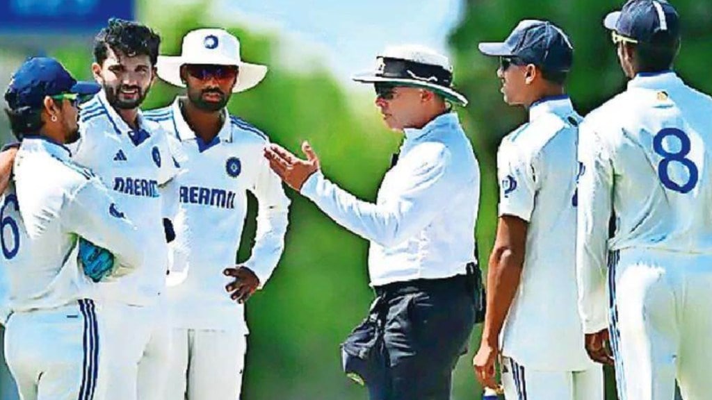 Ball tampering by India A players during the match against Australia A test match sports