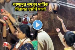 Banke Bihari Mandir video AC water as charnamrit