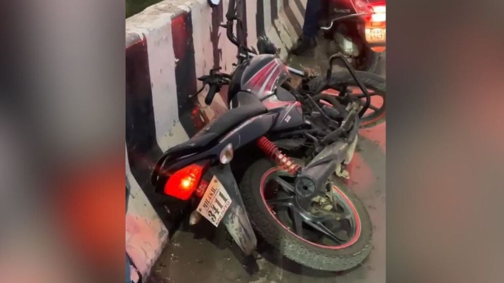 biker dies due to speeding bike falls from bridge