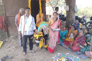 Cows dohale jevan ceremony held in Buldhana district