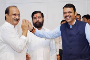 Devendra Fadnavis Eknath shinde ajit pawar df