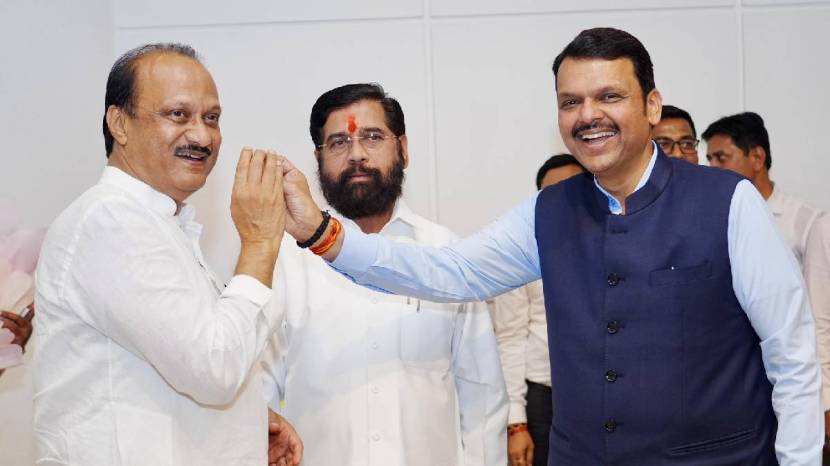 Devendra Fadnavis Eknath shinde ajit pawar df