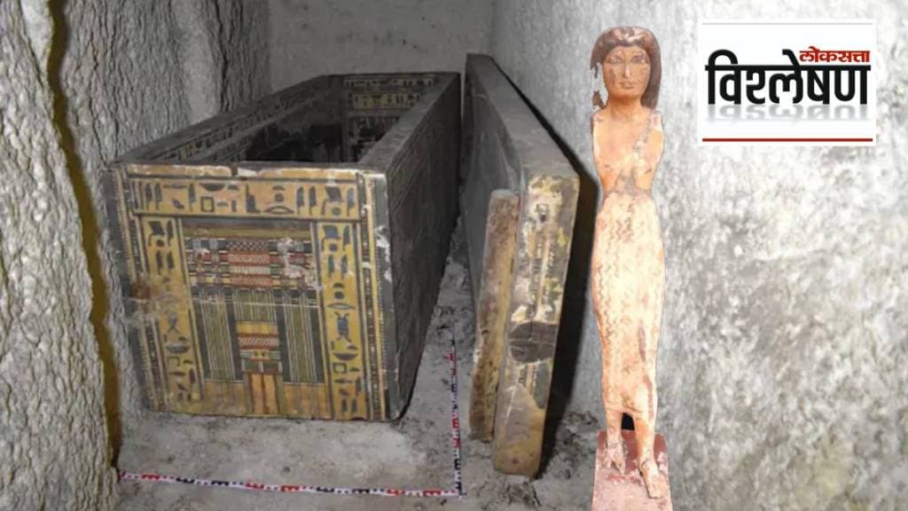 Archaeologists discover a 4000-year-old coffin inside another coffin of Egyptian priestess