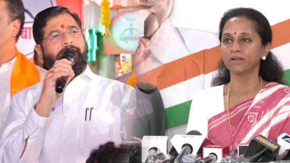 Eknath SHinde and Supriya Sule