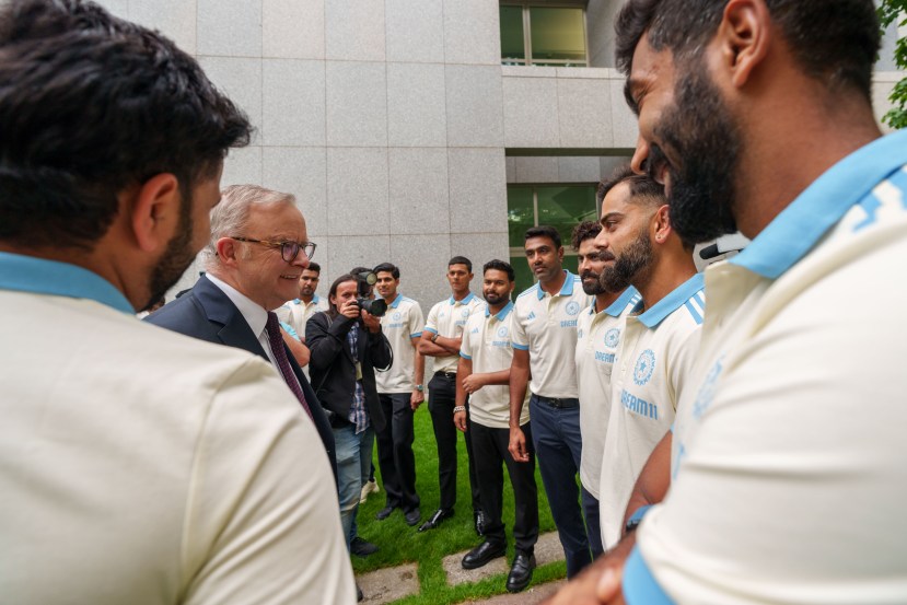 Team India meet Australia PM Anthony Albanese photo viral