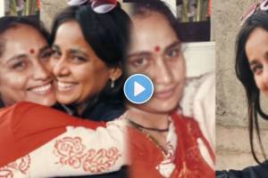 Girl hugged her mother with the help of AI