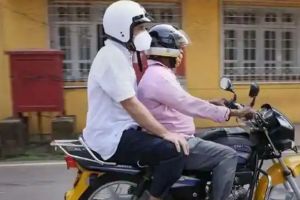 Helmets are also mandatory for those sitting on back of two-wheeler