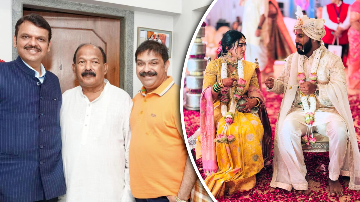 BJP MLA Kalidas Kolambkar Son Wedding Photos