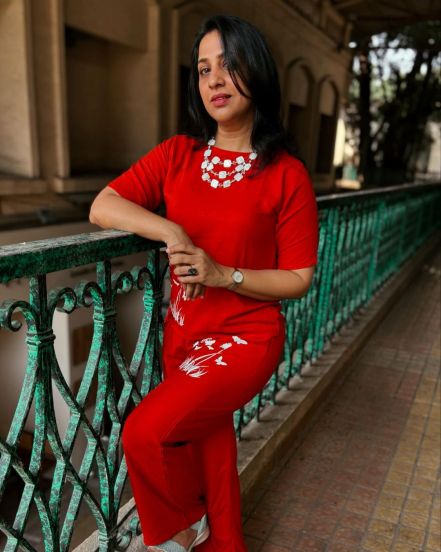 Madhurani Gokhale Red Co-ord Set