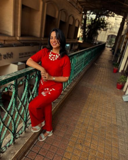 Madhurani Gokhale Red Co-ord Set