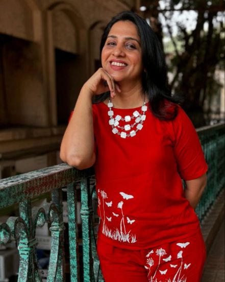 Madhurani Gokhale Red Co-ord Set