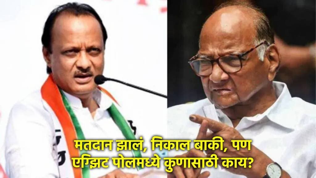 Ajit Pawar NCP vs Sharad Pawar NCP Exit Poll Updates in Marathi