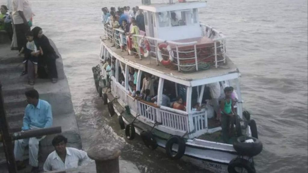 Uran local and Atal Setu affect Mora-Mumbai water transport