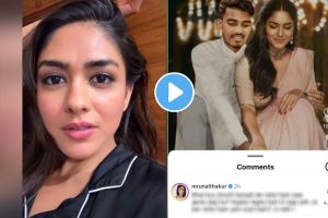 Mrunal Thakur Comment on Diwali Edited Video