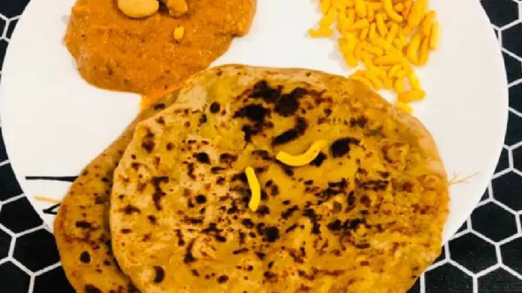 Shev Paratha Recipe in marathi recipes for kids lunch box healthy paratha recipes for tiffin