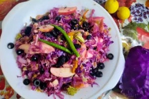 Purple Cabbage Healthy Salad Recipe In Marathi