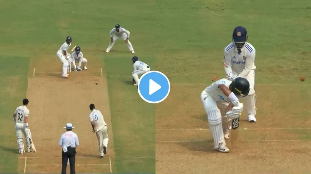 IND vs NZ 3rd test Washington Sundar Bowled Hattrick against Rachin Ravindra