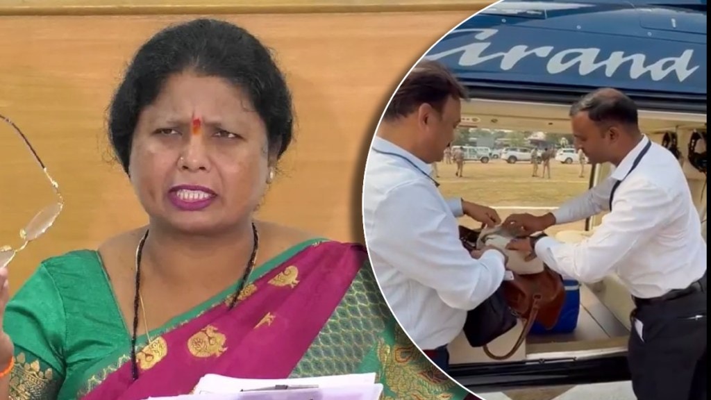 sushma andhare on uddhav thackeray bag checking