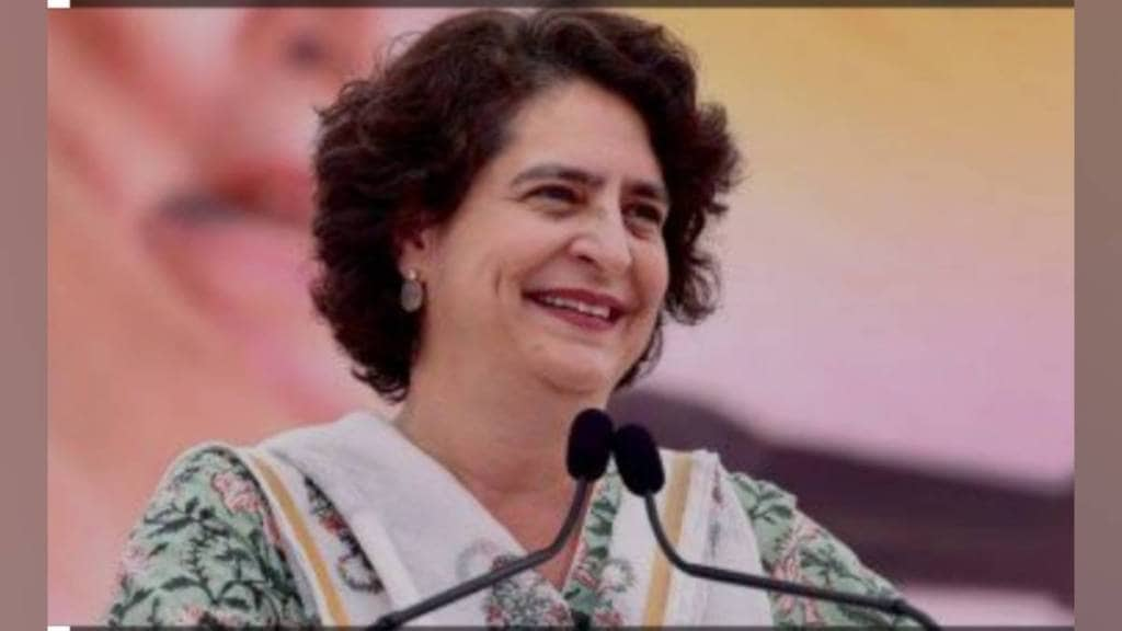 Congress Priyanka Gandhi held road show in two constituencies in Nagpur on Sunday