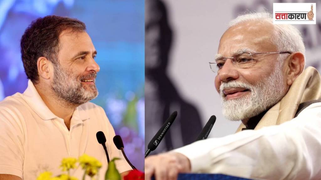 Narendra Modi and Rahul Gandhi Chimur, Chimur,