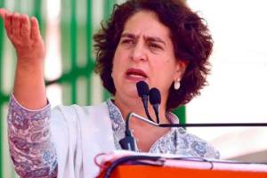 Priyanka Gandhi accused BJP of transferring poor tribals land to powerful businessmen over ten years