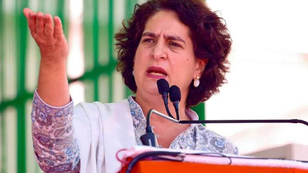 Priyanka Gandhi accused BJP of transferring poor tribals land to powerful businessmen over ten years