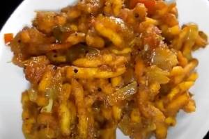 crispy dry shev bhaji