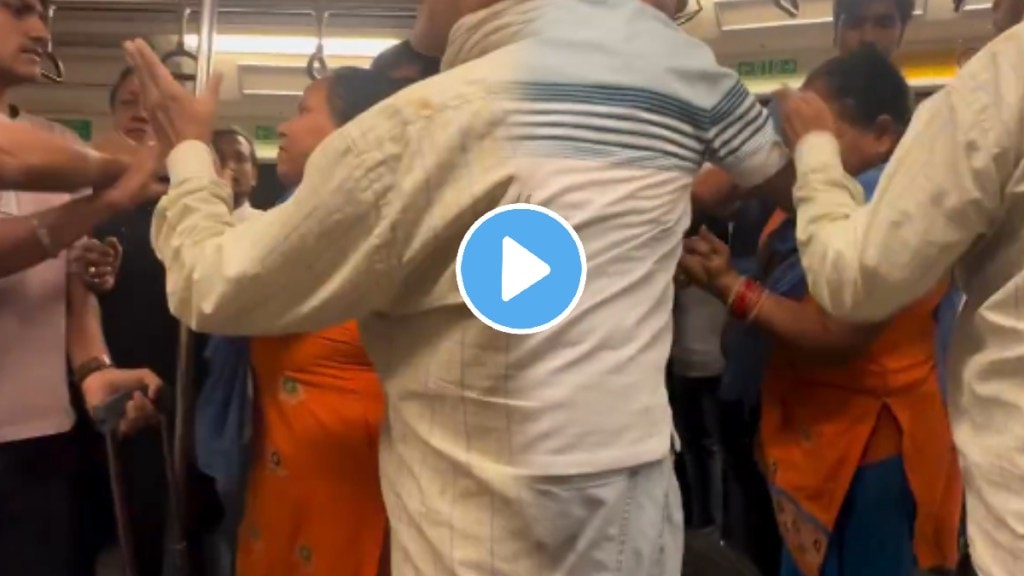 Passengers inside metro over seat issues shocking video goes viral on social media