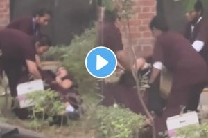 Two girls fighting at collage over a guy shocking video viral on social media