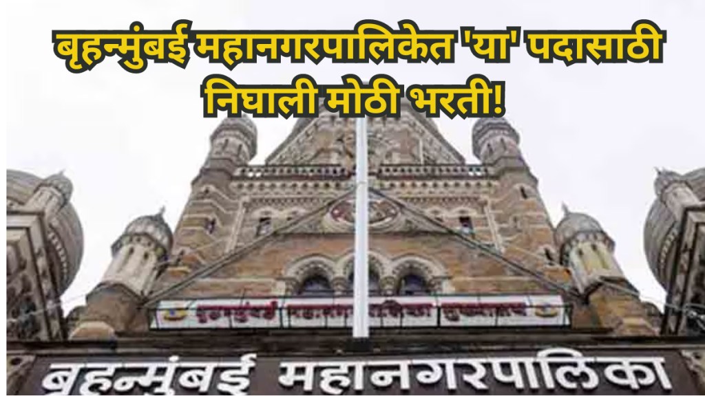 BMC Recruitment 2024 Brihanmumbai Municipal Corporation City Engineer 690 seats check all details