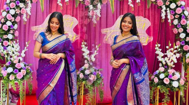 Actor Saniya Choudhari shares her stunning look in saree on social media