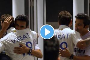 Virat Kohli and Gautam Gambhir Emotional hug in dressing room