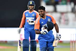 Sanju Samson breaks Dhoni record to become joint 7th Indian batter