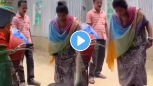 Women Fall From A Plastic Bucket While Standing On It To Check The Quality Funny Video Viral