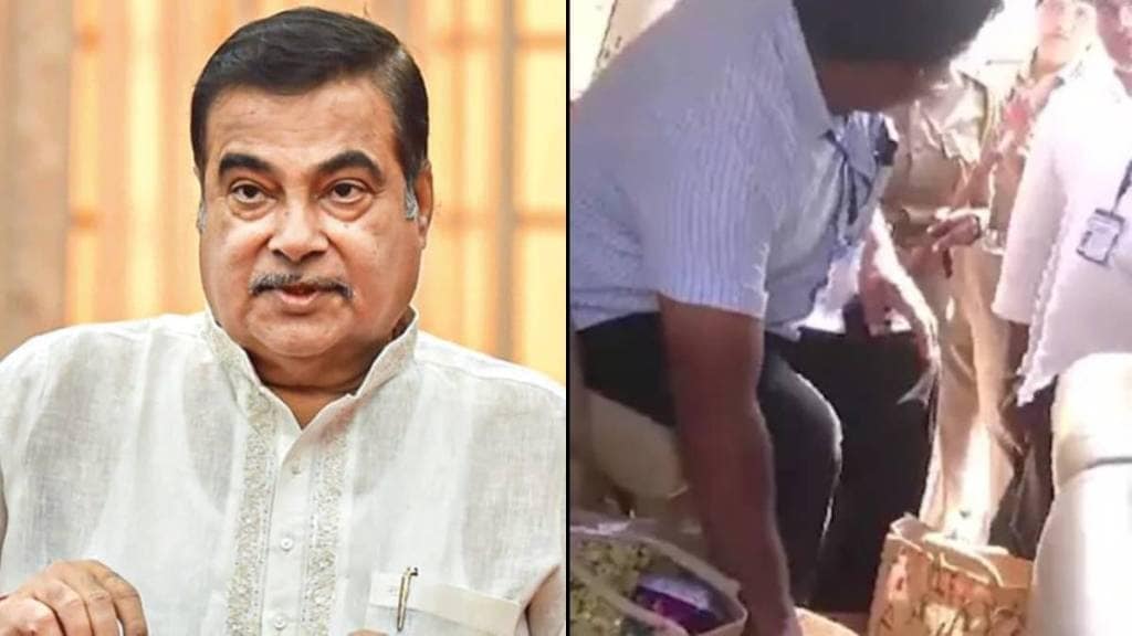 Nitin Gadkari chopper checked