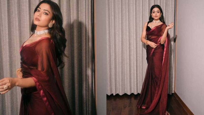 rashmika mandana srivalli sarees