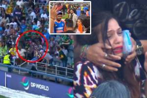 Sanju Samson meets Female Fan After Match Who Injured by His Massive Six Watch Video IND vs SA