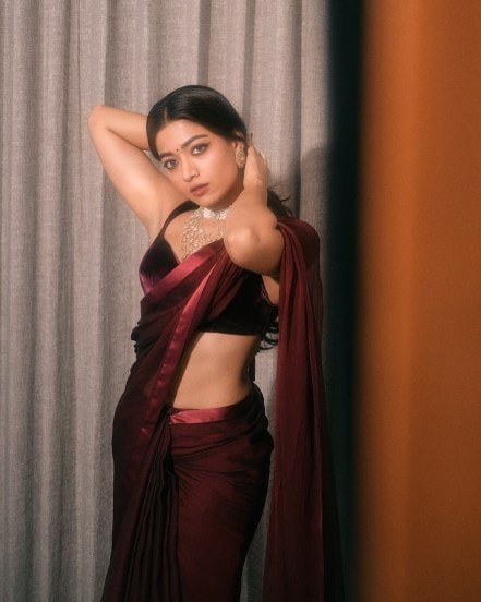 rashmika mandana srivalli sarees