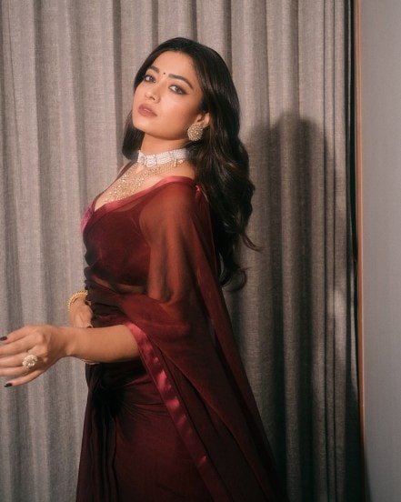 rashmika mandana srivalli sarees