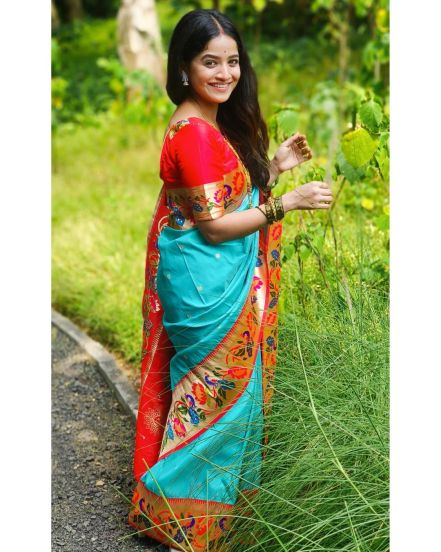 Sharayu Sonawane Paithani Saree Look